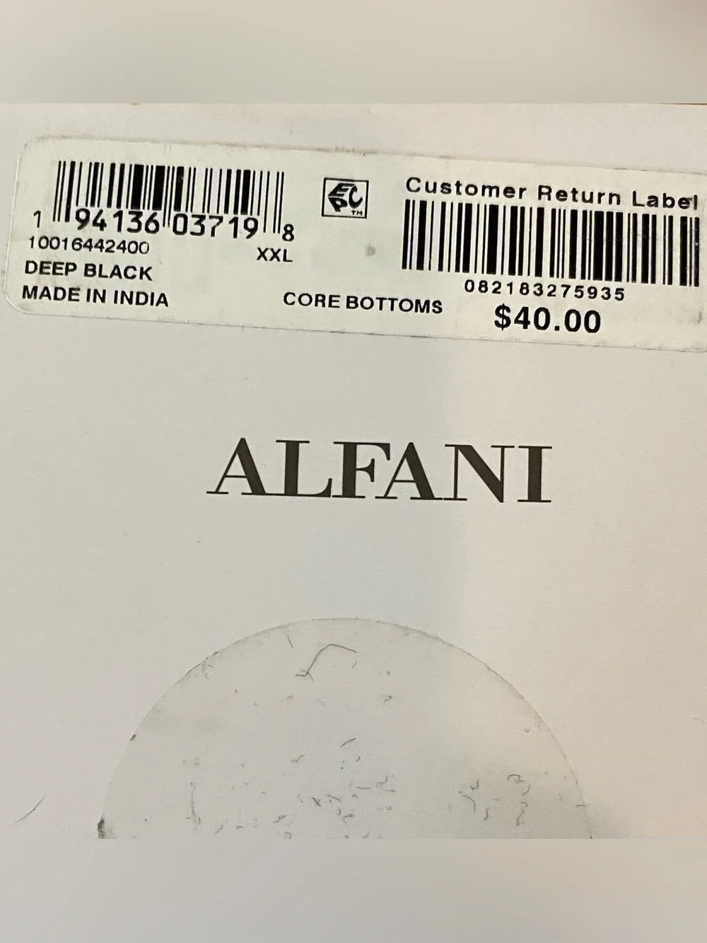 Alfani Men's Black Cotton Briefs Pack with Branded Waistband Size XXL New